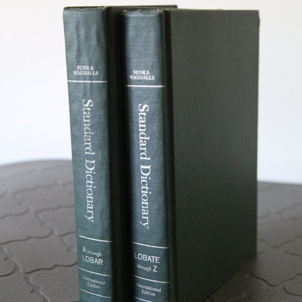 Antique Funk and Wagnalls Standard Dictionary Set